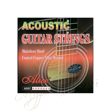 Струны для гитары акустической (комплект) A207L Alice