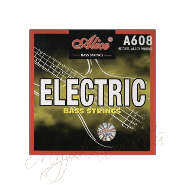 Струны для гитары электро бас (комплект) A608(4)-M Alice