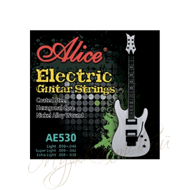 Струны для гитары электро (комплект) AE530SL Alice