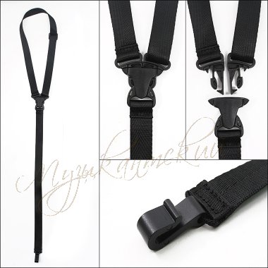 Ремень для гитары классической STP-CLA-BK 3W