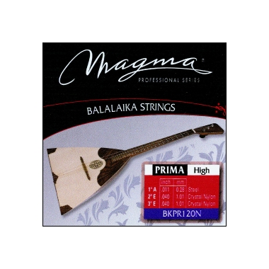 Струны для балалайки прима (комплект) BKPR120N Magma