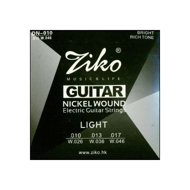 Струны для гитары электро (комплект) DN-010 Ziko
