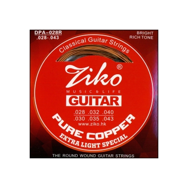 Струны для гитары классической (комплект) DPA-028R Ziko