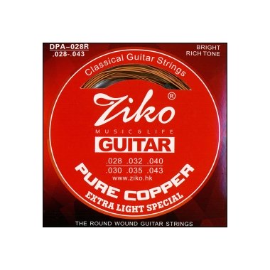Струны для гитары классической (комплект) DPA-028R Ziko