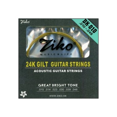 Струны для гитары акустической (комплект) DK-010 Ziko