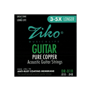Струны для гитары акустической (комплект) DR-010 Ziko