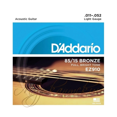 Струны для гитары акустической (комплект) EZ910 D'Addario
